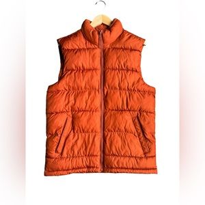 GAP Men’s Orange Puffer Vest